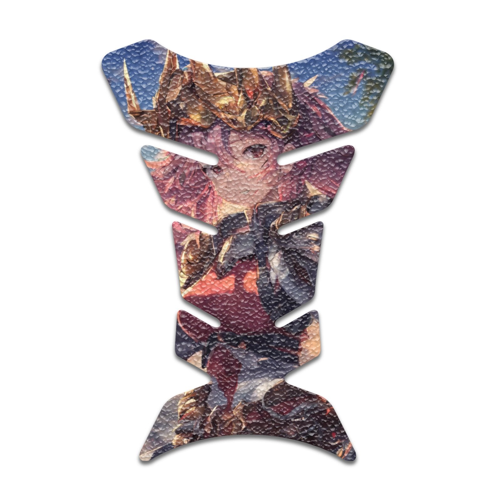 Gas Tank Sticker Motorcycle Tank Pad Protector Anti Slip Fish Bone Abstract Anime - MC Motoparts