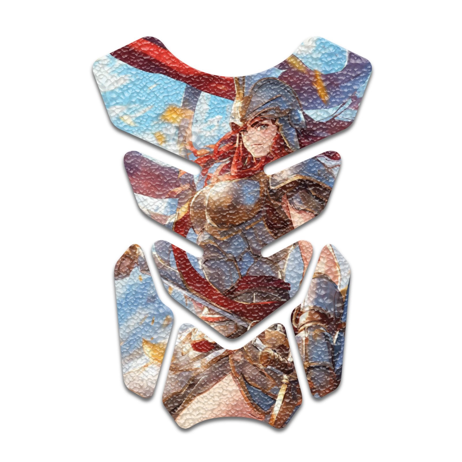 Gas Tank Sticker Motorcycle Tank Pad Protector Anti Slip Shield Vintage Wave - MC Motoparts