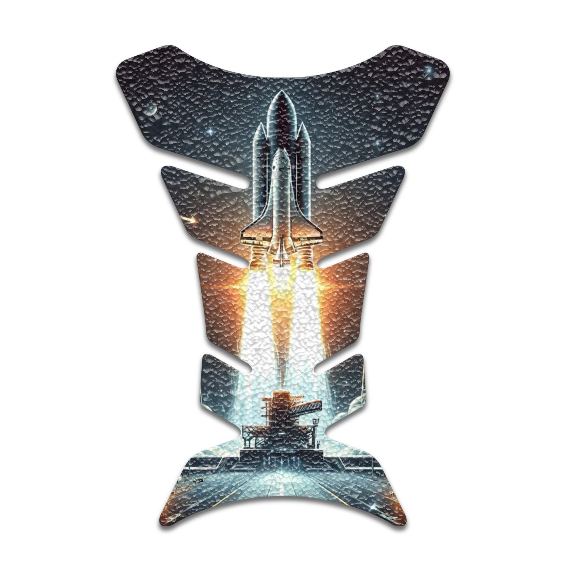 Gas Tank Sticker Motorcycle Tank Pad Protector Anti Slip Fish Bone Japanese Sci Fi - MC Motoparts