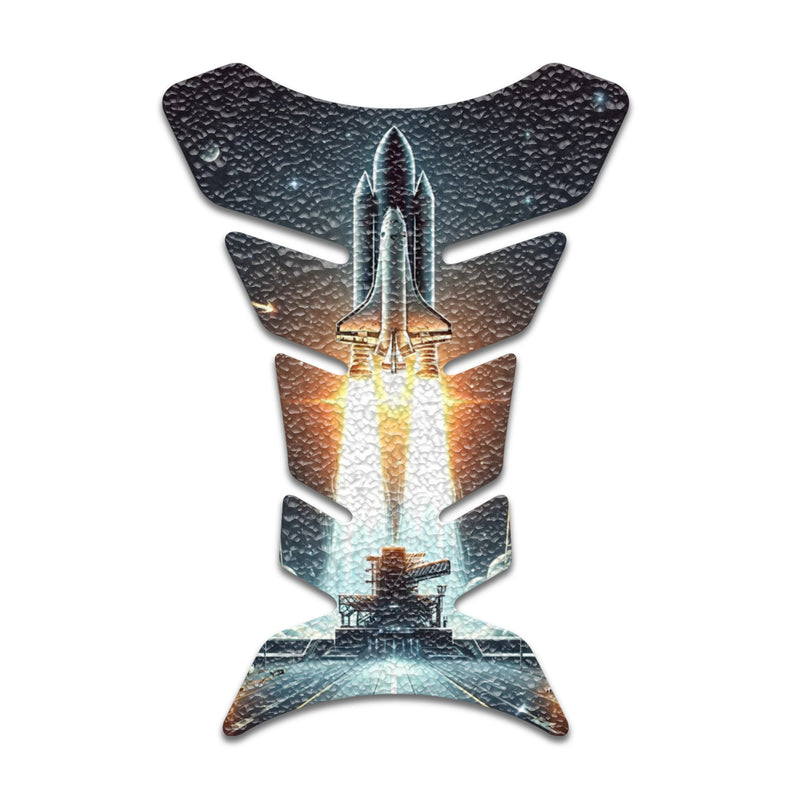 Gas Tank Sticker Motorcycle Tank Pad Protector Anti Slip Fish Bone Japanese Sci Fi - MC Motoparts