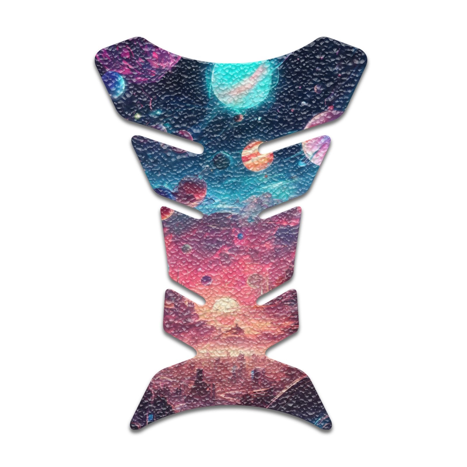 Gas Tank Sticker Motorcycle Tank Pad Protector Anti Slip Fish Bone Japanese Sci Fi - MC Motoparts