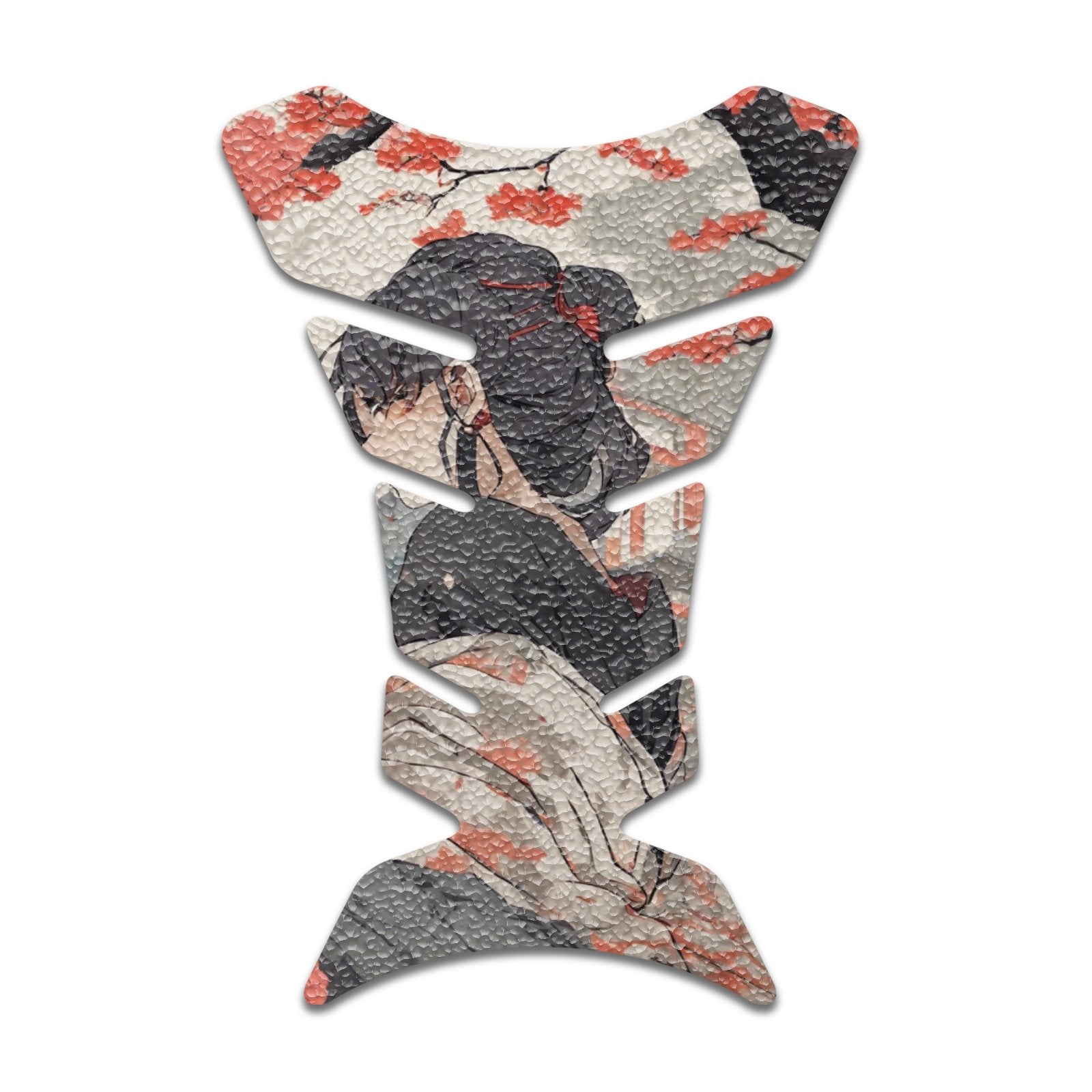 Gas Tank Sticker Motorcycle Tank Pad Protector Anti Slip Fish Bone Anime Artistic - MC Motoparts