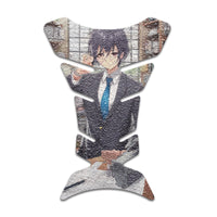 Gas Tank Sticker Motorcycle Tank Pad Protector Anti Slip Fish Bone Anime Artistic - MC Motoparts