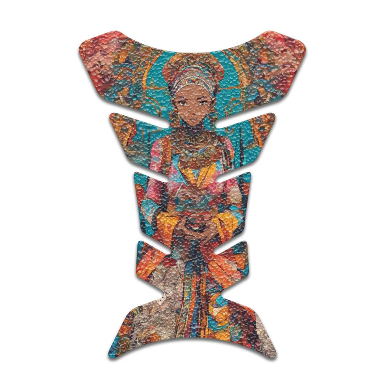 Gas Tank Sticker Motorcycle Tank Pad Protector Anti Slip Fish Bone Anime Artistic - MC Motoparts