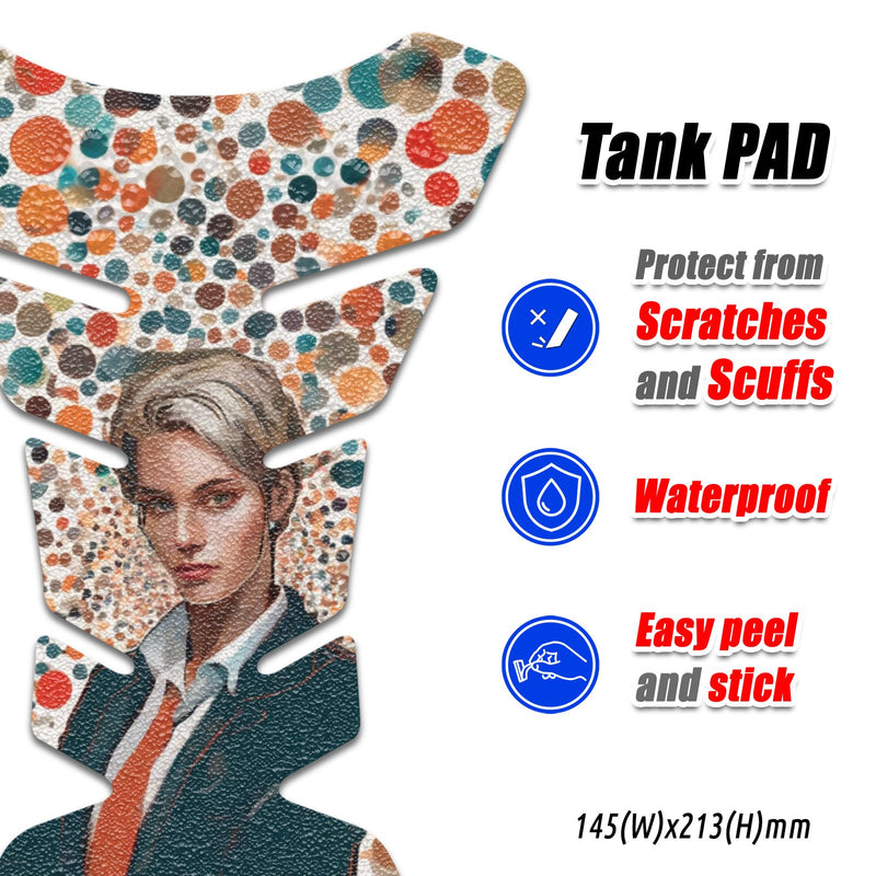 Gas Tank Sticker Motorcycle Tank Pad Protector Anti Slip Fish Bone Anime Artistic MC Motoparts x StickerBao