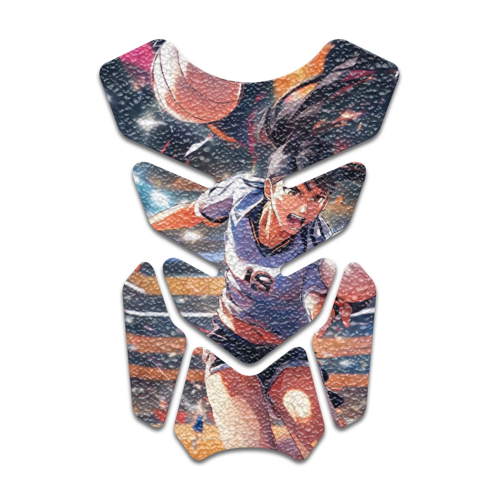 Gas Tank Sticker Motorcycle Tank Pad Protector Anti Slip Shield Vintage Wave - MC Motoparts