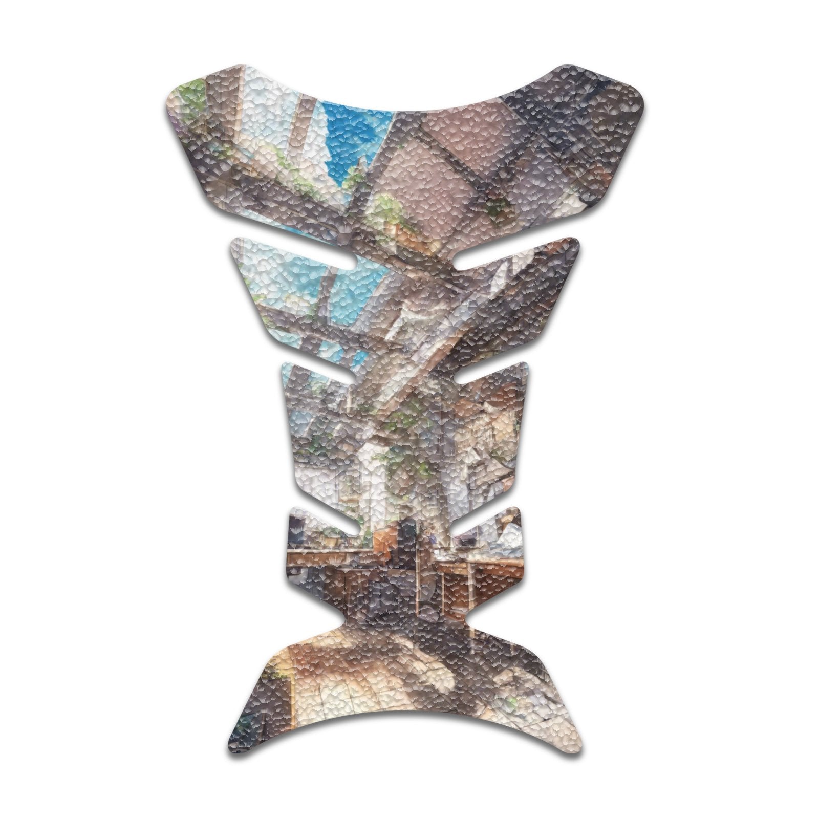 Gas Tank Sticker Motorcycle Tank Pad Protector Anti Slip Fish Bone Anime Artistic - MC Motoparts