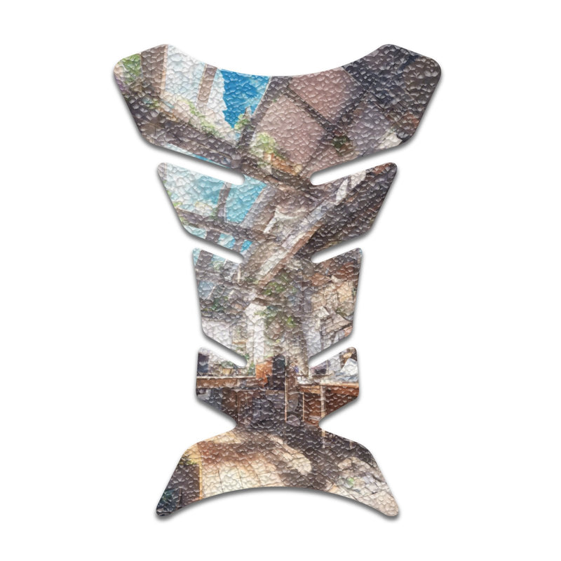 Gas Tank Sticker Motorcycle Tank Pad Protector Anti Slip Fish Bone Anime Artistic - MC Motoparts