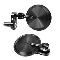 Fit Yamaha YZF R1 R6 Reborn CNC Bar End Mirrors Round Folding Set - MC Motoparts