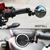 Fit Yamaha YZF R1 R6 Reborn CNC Bar End Mirrors Round Folding Set - MC Motoparts