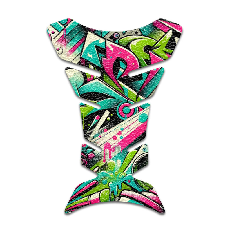 Gas Tank Sticker Motorcycle Tank Pad Protector Anti Slip Fish Bone Anime Artistic - MC Motoparts