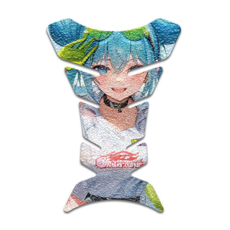 Gas Tank Sticker Motorcycle Tank Pad Protector Anti Slip Fish Bone Abstract Anime - MC Motoparts