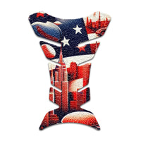 Gas Tank Sticker Motorcycle Tank Pad Protector Anti Slip Fish Bone Abstract Anime - MC Motoparts