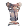 Gas Tank Sticker Motorcycle Tank Pad Protector Anti Slip Fish Bone Anime Artistic - MC Motoparts