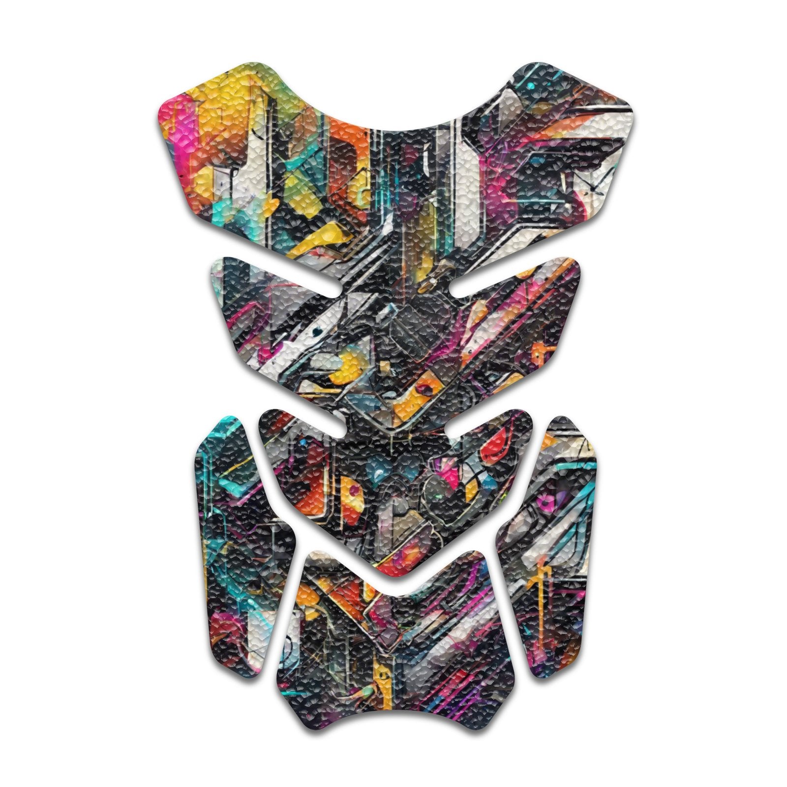 Gas Tank Sticker Motorcycle Tank Pad Protector Anti Slip Shield Neon Fantasy Art - MC Motoparts