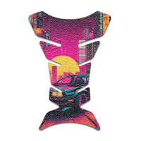 Gas Tank Sticker Motorcycle Tank Pad Protector Anti Slip Fish Bone Anime Artistic - MC Motoparts