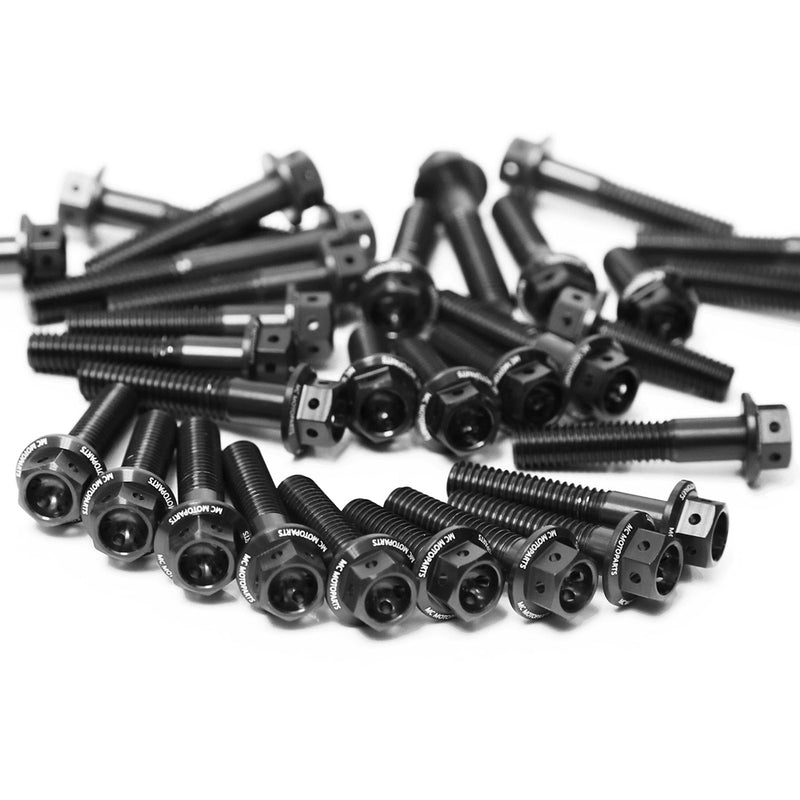 Black Honda CB1000R 2008-2017 CNC Crankcase Cover Bolt Kit