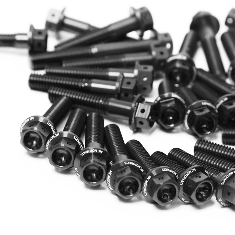 Black Honda CBF600 N S 2004-2006 CNC Crankcase Cover Bolt Kit