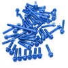 Blue Kawasaki ER-6N 2009-2011 CNC Crankcase Cover Bolt Kit