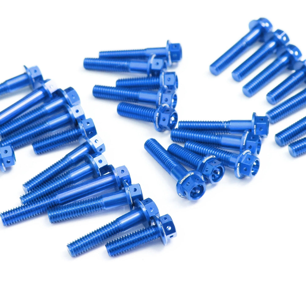Blue Honda CRF450L CRF450X 2019-2022 CNC Crankcase Cover Bolt Kit Set