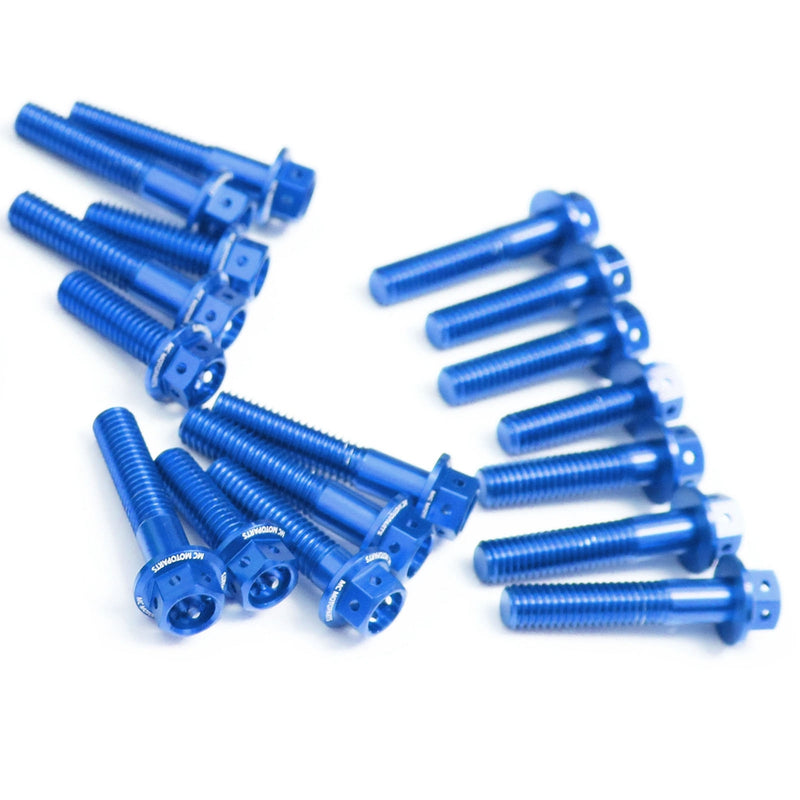 Blue Yamaha Vmax 1700 VMX1700 2009-2016 CNC Crankcase Cover Bolt Kit Set