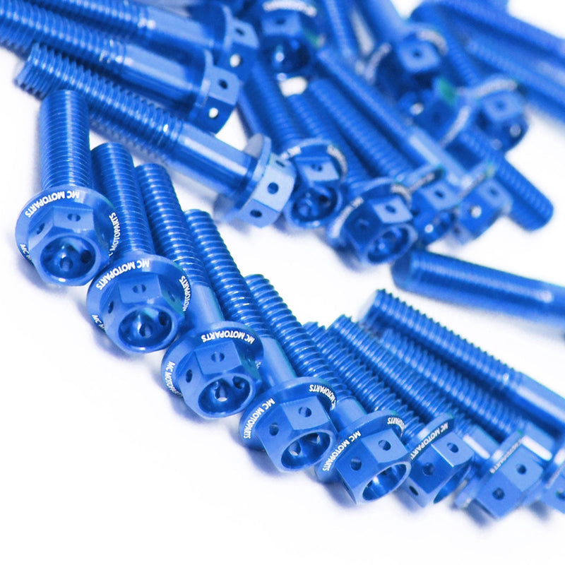 Blue Yamaha YZF 600 R THUNDERCAT 96-04 CNC Crankcase Cover Bolt Kit Set