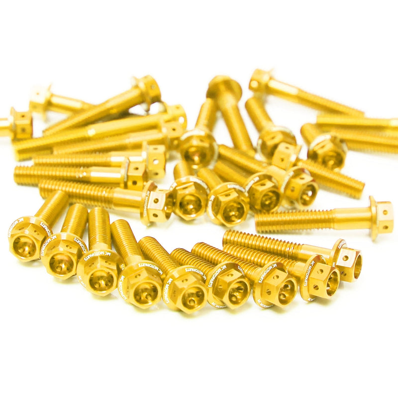 Gold Kawasaki Ninja 1000SX 2020-2022 CNC Crankcase Cover Bolt Kit Set