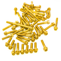 Gold Suzuki GSX 1250 FA 2010-2017 CNC Crankcase Cover Bolt Kit