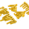 Gold Yamaha YZF R1 2004-2006 CNC Crankcase Cover Bolt Kit Set