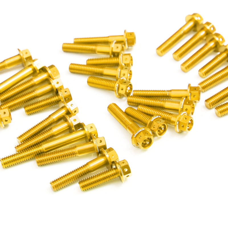 Gold Honda CB500F 2013-2019 CNC Crankcase Cover Bolt Kit