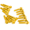 Gold Honda VTR1000 SP1/2 2000-2007 CNC Crankcase Cover Bolt Kit