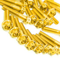 Gold Kawasaki Ninja 650 2017-2022 CNC Crankcase Cover Bolt Kit Set