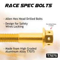 Details of Suzuki GSX1300R Hayabusa 2008-2018 CNC Crankcase Cover Bolt Kit