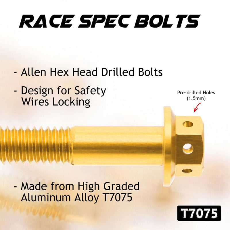 Details of Suzuki GSX1300R Hayabusa 2008-2018 CNC Crankcase Cover Bolt Kit
