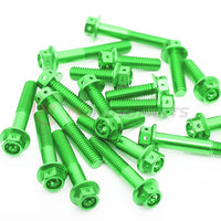 Green Yamaha FJR 1300 2001-2020 CNC Crankcase Cover Bolt Kit Set