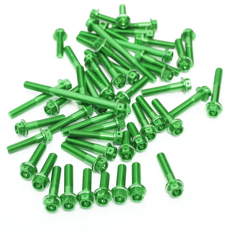 Green Kawasaki Z900 ABS 2017-2022 CNC Crankcase Cover Bolt Kit