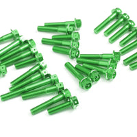 Green Honda NC750D Integra 2012-2013 CNC Crankcase Cover Bolt Kit