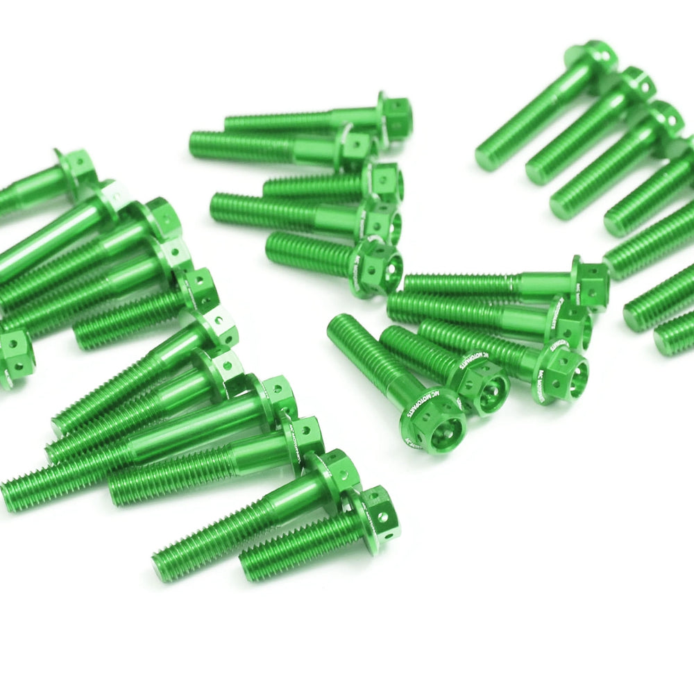 Green Suzuki GSX-R 1000 2001-2008 CNC Crankcase Cover Bolt Kit