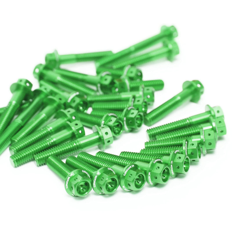 Green Kawasaki Ninja 1000 /ABS 2011-2013 CNC Crankcase Cover Bolt Kit Set