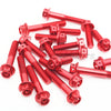 Red Yamaha FJR 1300 2001-2020 CNC Crankcase Cover Bolt Kit Set