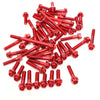 Red Kawasaki ER-6N 2009-2011 CNC Crankcase Cover Bolt Kit