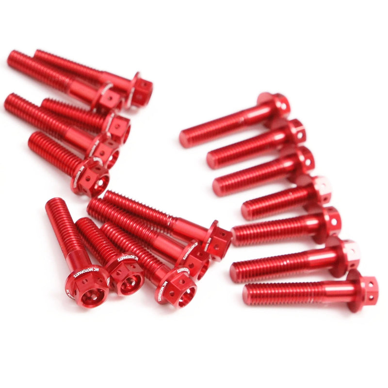 Red Honda CBR1000RR 2008-2014 CNC Crankcase Cover Bolt Kit