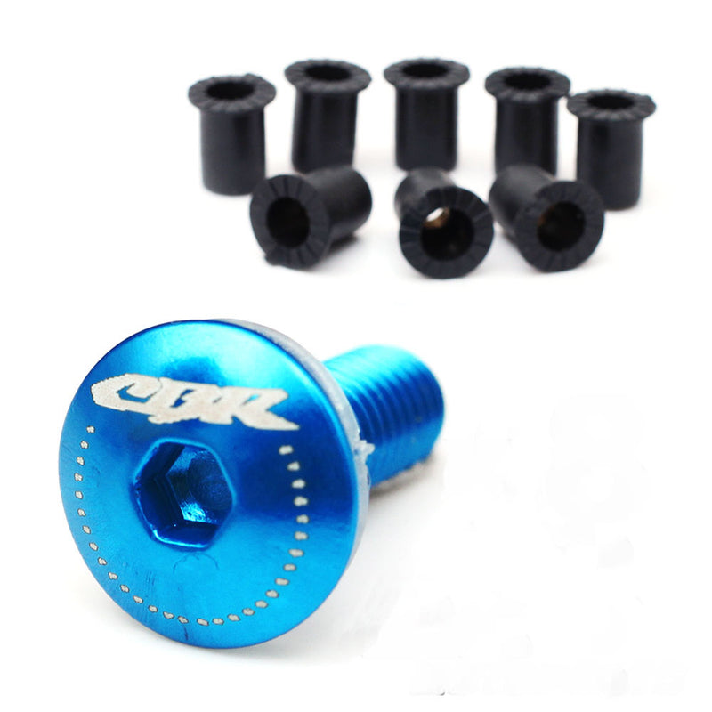Fit Honda CBR Engraved Logo Windshield Bolts - MC Motoparts