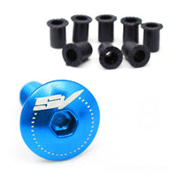 Fit Suzuki SV 650S SV 1000S Engraved Logo Windshield Bolts - MC Motoparts