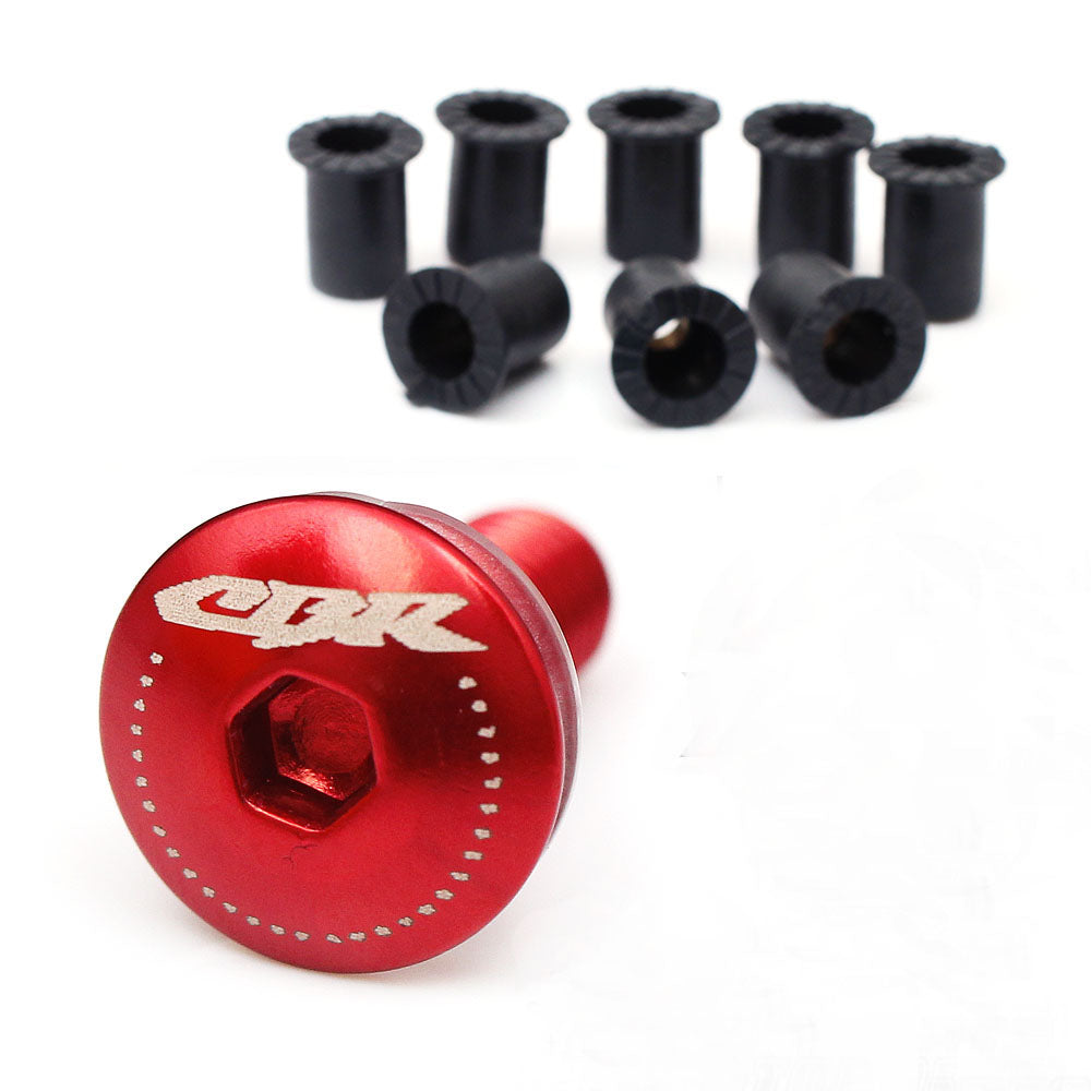 Fit Honda CBR Engraved Logo Windshield Bolts - MC Motoparts