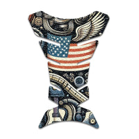 Gas Tank Sticker Motorcycle Tank Pad Protector Anti Slip Fish Bone Abstract Anime - MC Motoparts