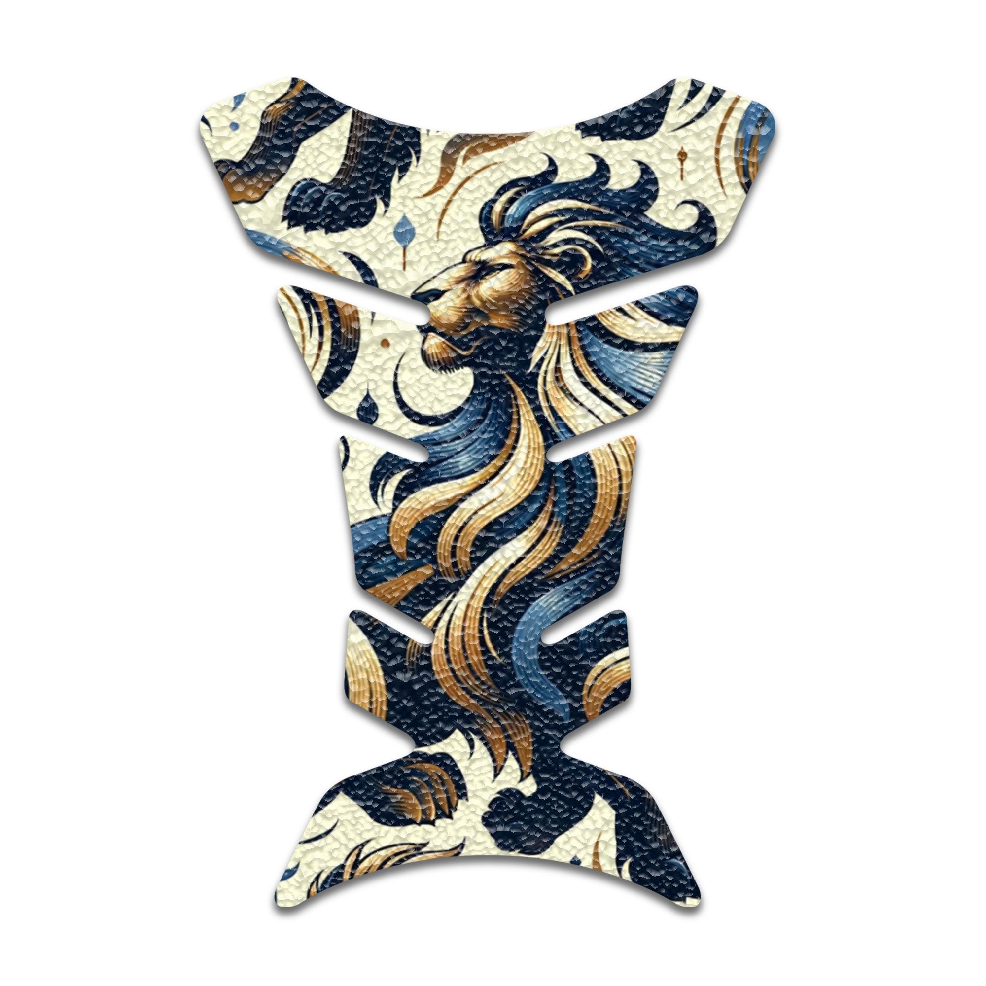 Gas Tank Sticker Motorcycle Tank Pad Protector Anti Slip Fish Bone Vintage Wave - MC Motoparts