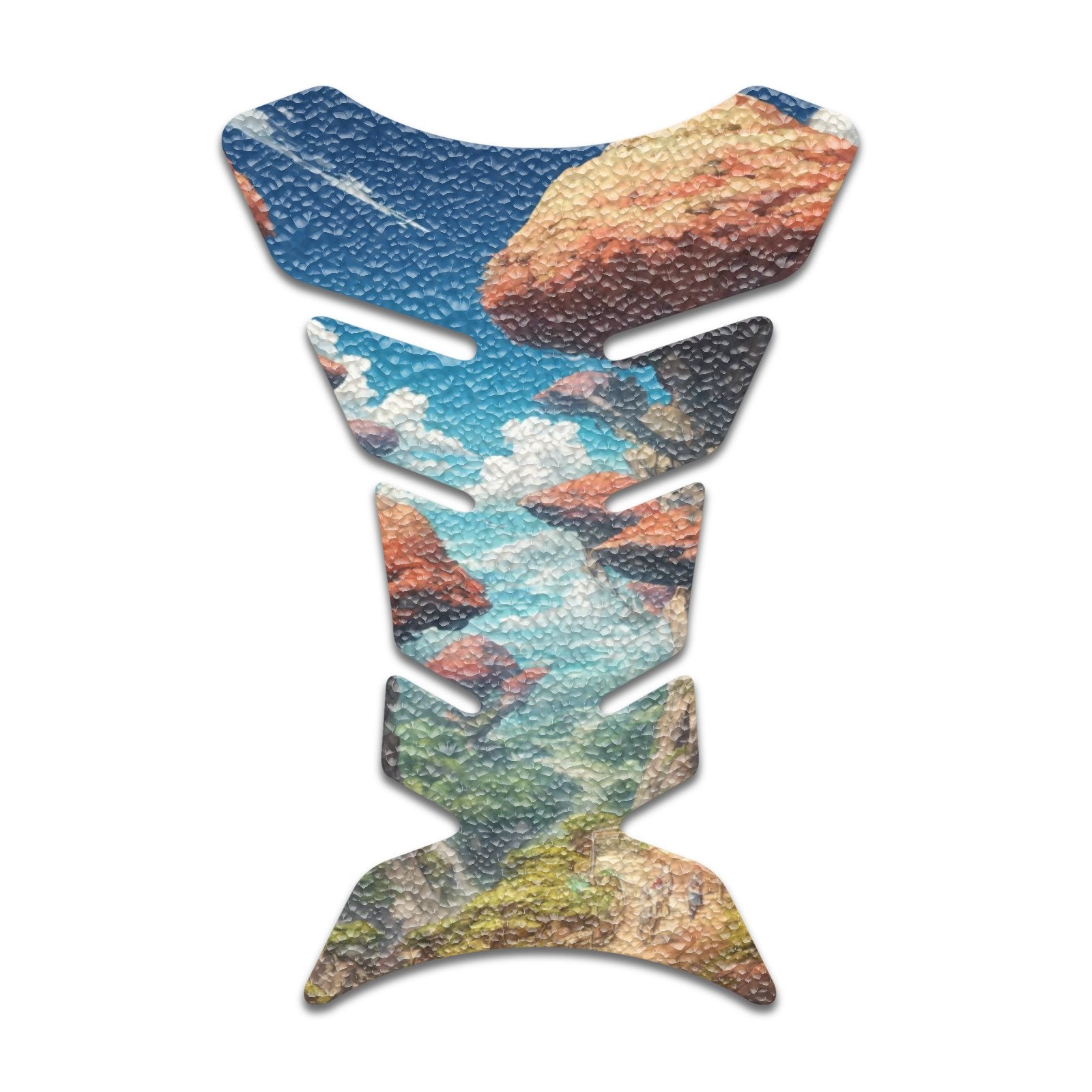 Gas Tank Sticker Motorcycle Tank Pad Protector Anti Slip Fish Bone Anime Artistic - MC Motoparts