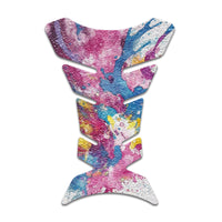 Gas Tank Sticker Motorcycle Tank Pad Protector Anti Slip Fish Bone Anime Artistic - MC Motoparts