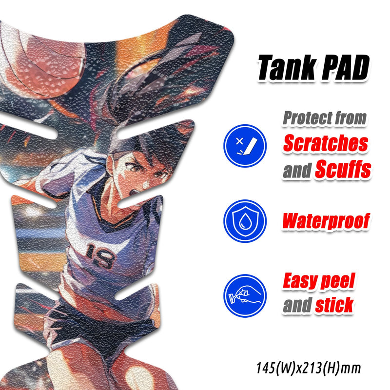 Gas Tank Sticker Motorcycle Tank Pad Protector Anti Slip Fish Bone Vintage Wave MC Motoparts x StickerBao